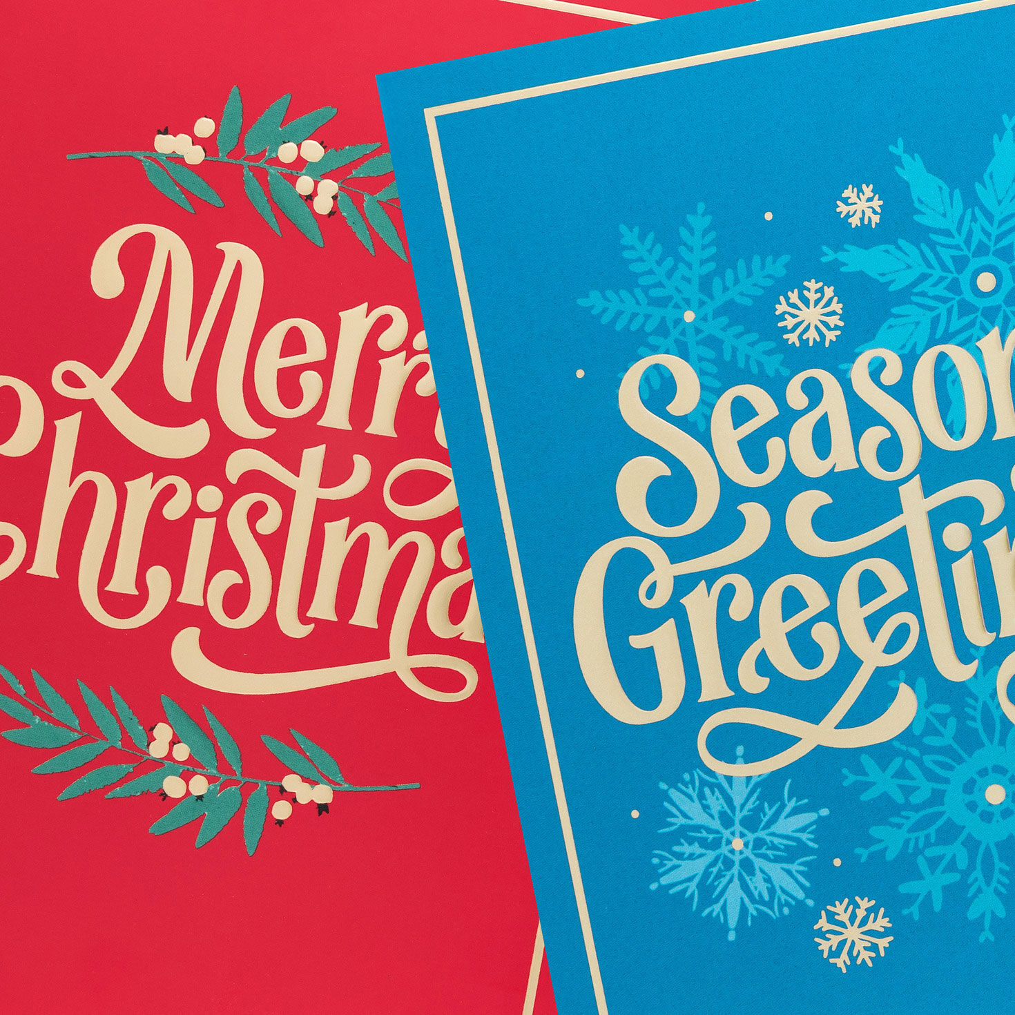 Red and Blue Boxed Christmas Cards Bulk Assortment Cover Detail image number 5