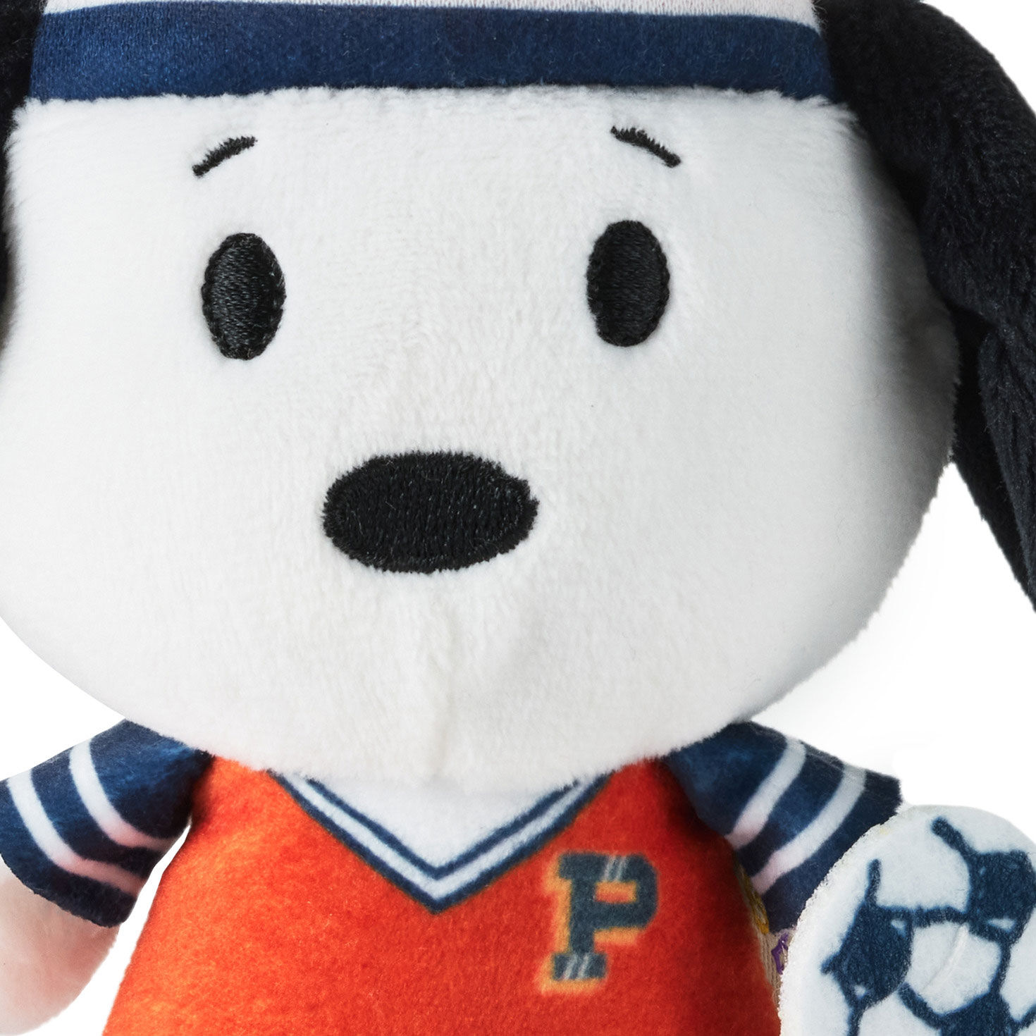Peanuts Snoopy in Soccer Gear Plush itty bittys upclose view image number 5