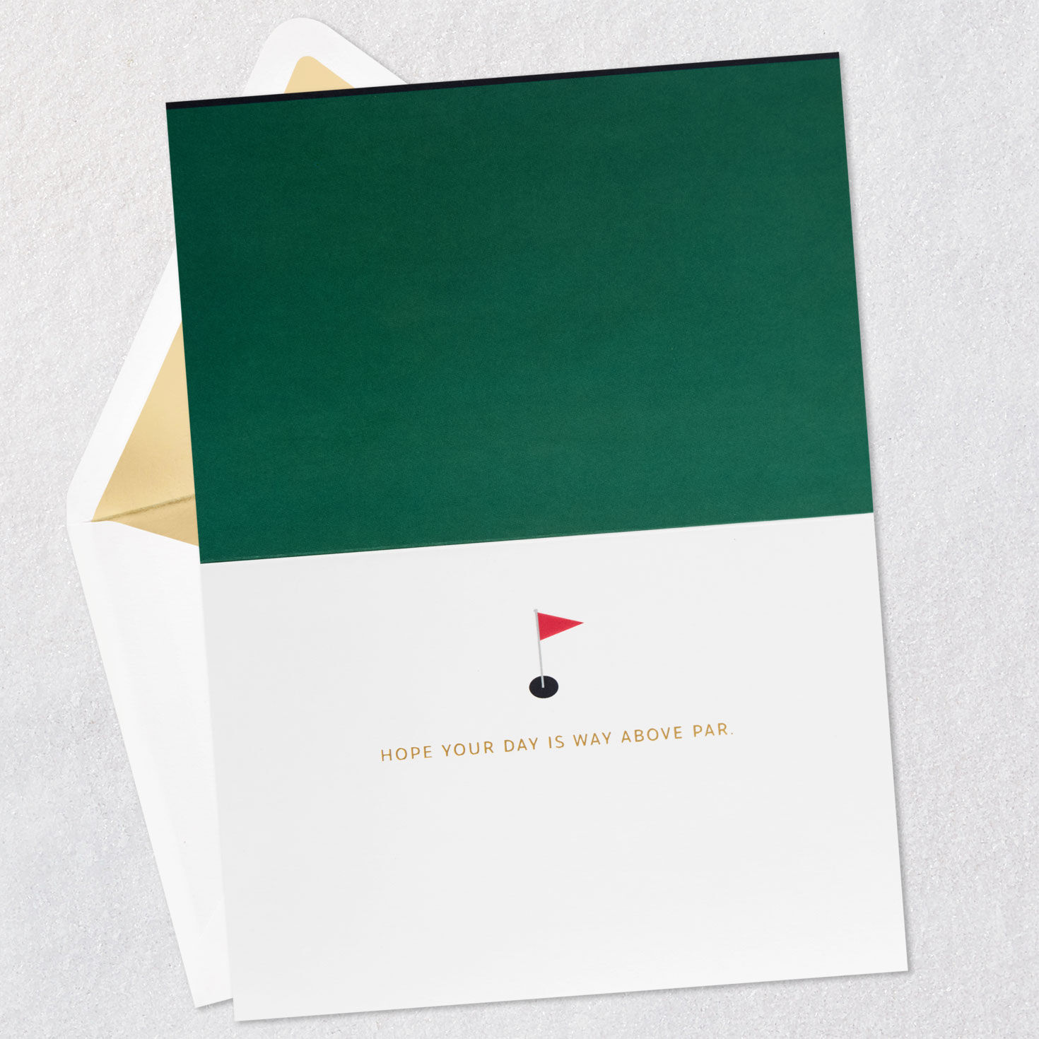 Golf Green and Putter Father's Day Card Open Card with Envelope image number 3