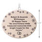 1-Sided Oval Ceramic Personalized Ornament—Text Only, , large image number 3