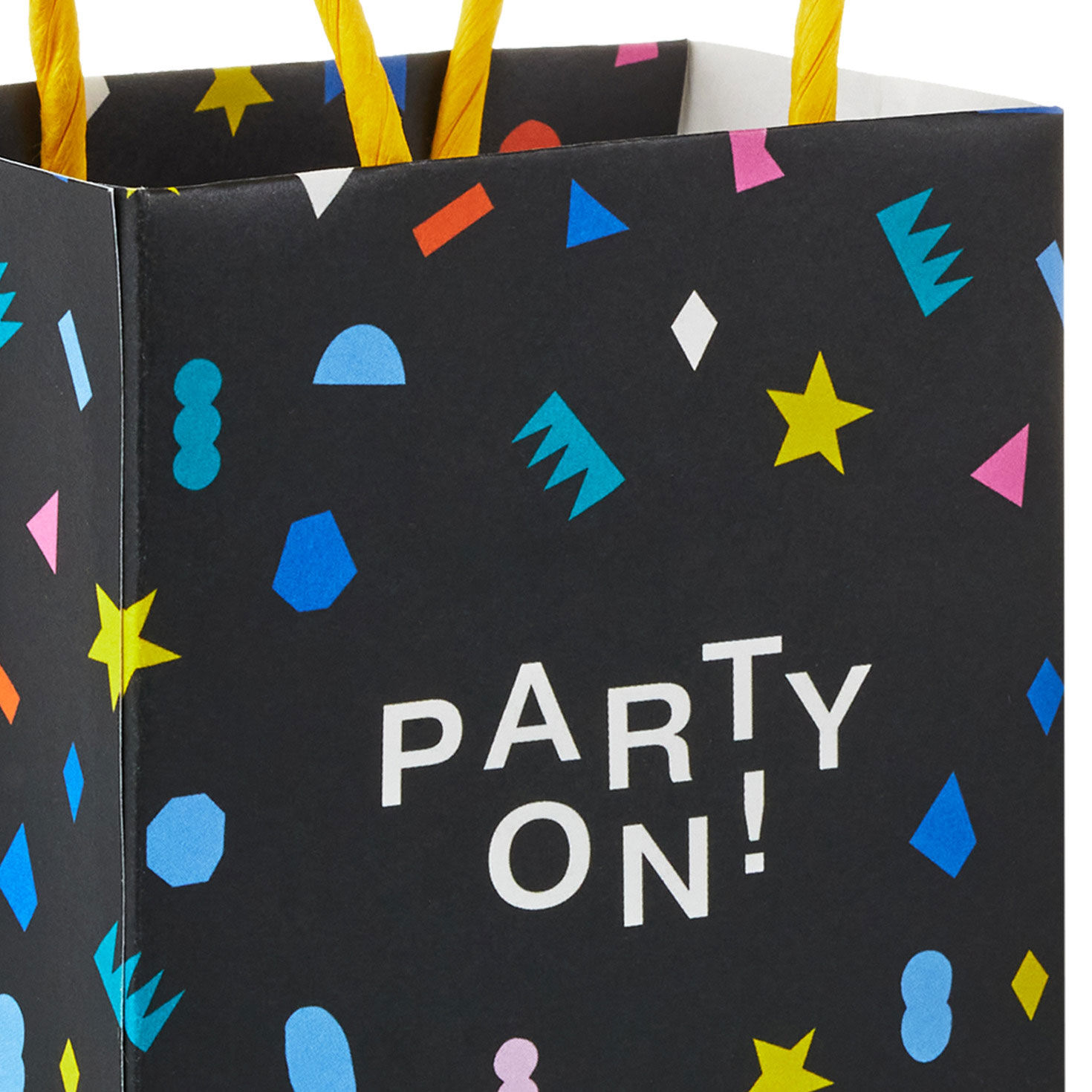 4" "Party On" Mini Treat Bags With Handles, Pack of 4, , large image number 4