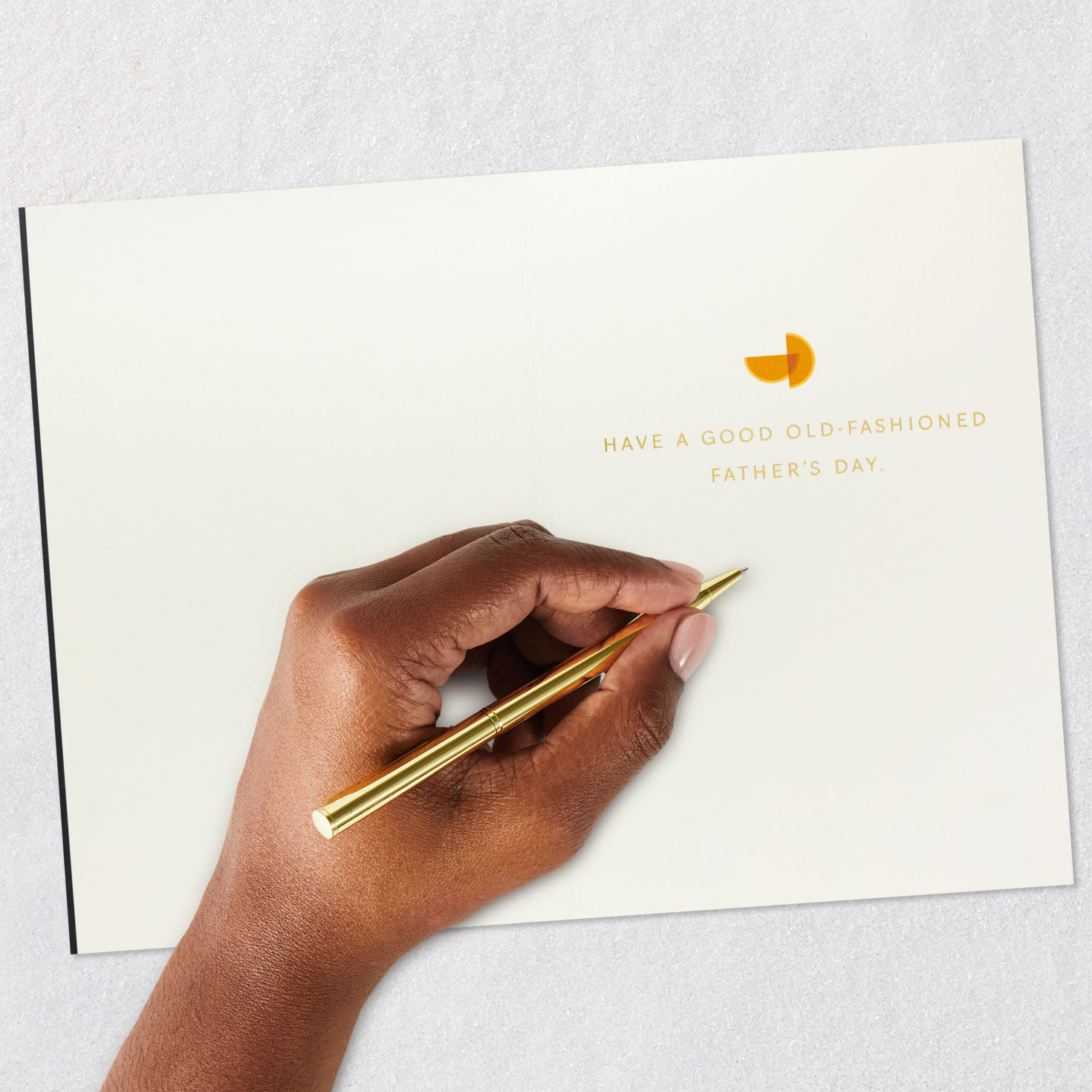 Drinks in Low Ball Glasses Father's Day Card Signing card image number 6