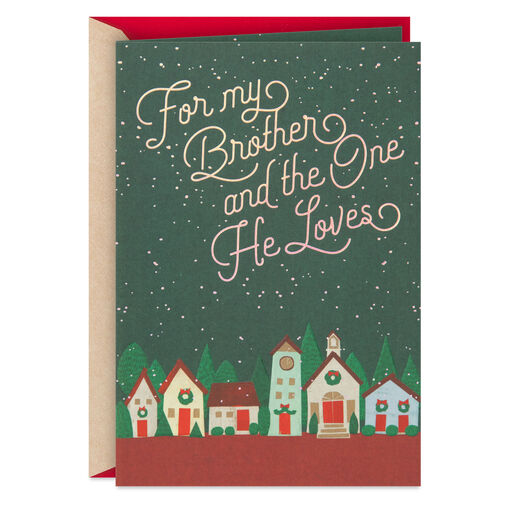 For My Brother and the One He Loves Christmas Card, 