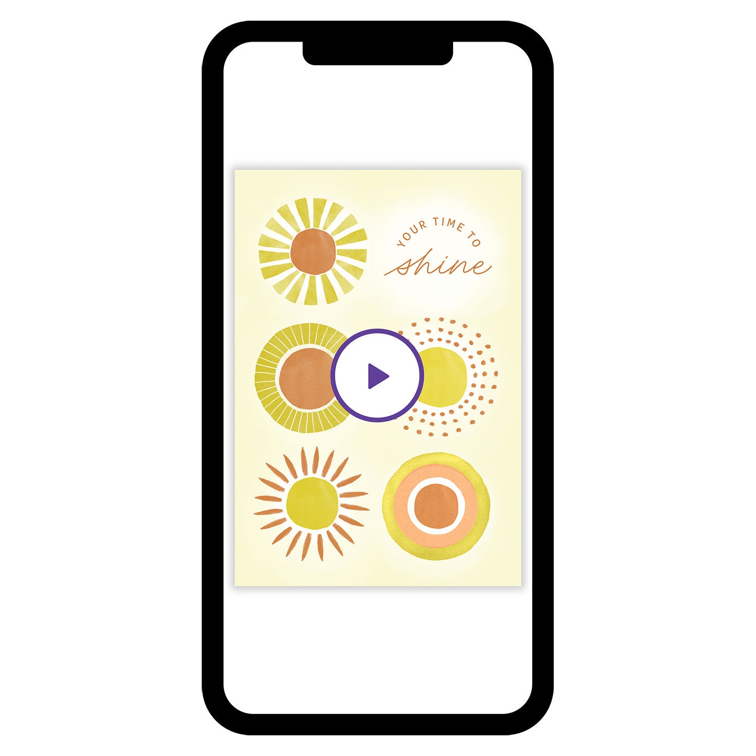 Your Time to Shine Sunbursts eCard