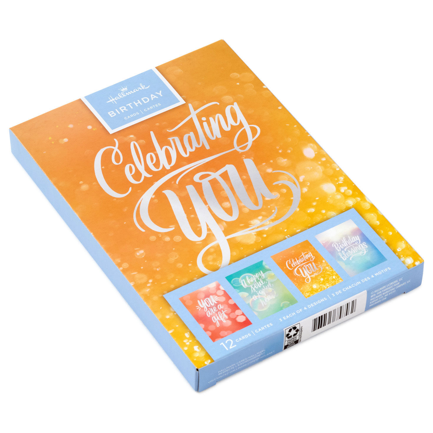 Sparkling Wishes Assorted Boxed Birthday Cards Packaging image number 2