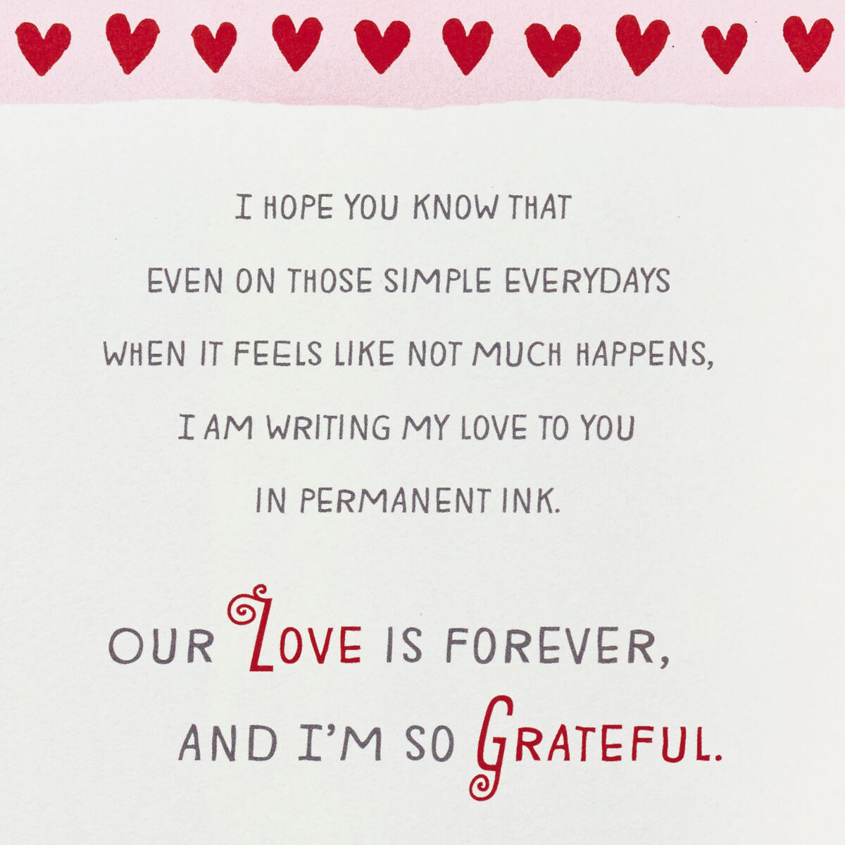 Love Letters for My Husband Valentine's Day Card Greeting Cards