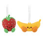 Better Together Strawberry and Banana Magnetic Hallmark Ornaments, Set of 2, , large image number 1
