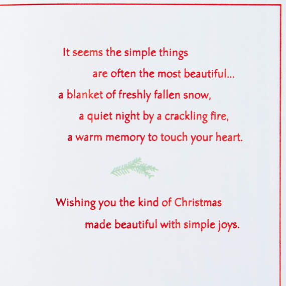 Serene Farmhouse on Lake Scene Christmas Card, , large image number 2