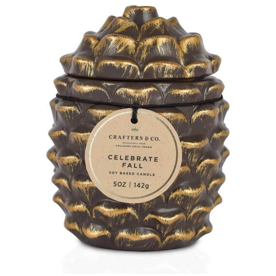 Crafters & Co. Pinecone Celebrate Fall Candle, 5-oz, , large image number 1