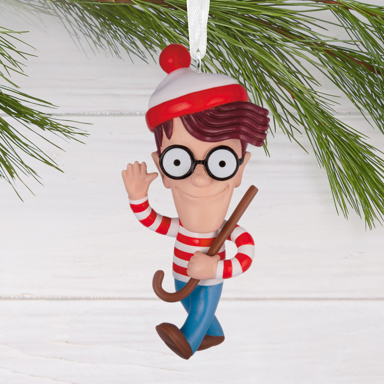 Where's Waldo  Christmas Ornament hanging on tree image number 2