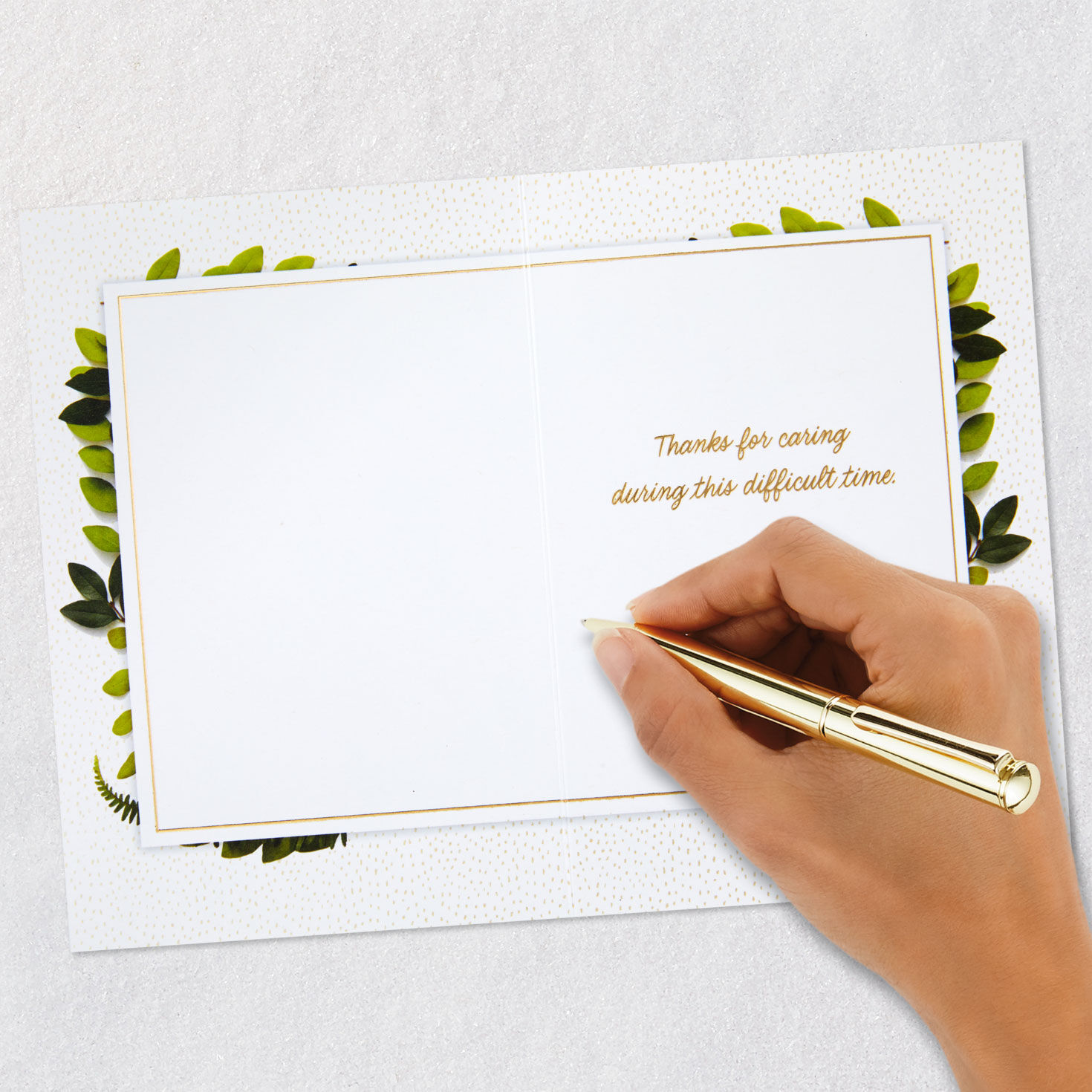 Your Caring Means a Lot Sympathy Thank-You Card, , large image number 6