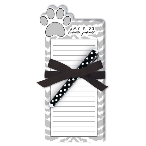 My Kids Have Paws Notepad With Pen, 