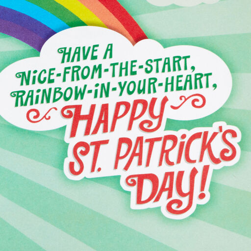 Rainbow and Pot of Gold for Someone Special St. Patrick's Day Card, 