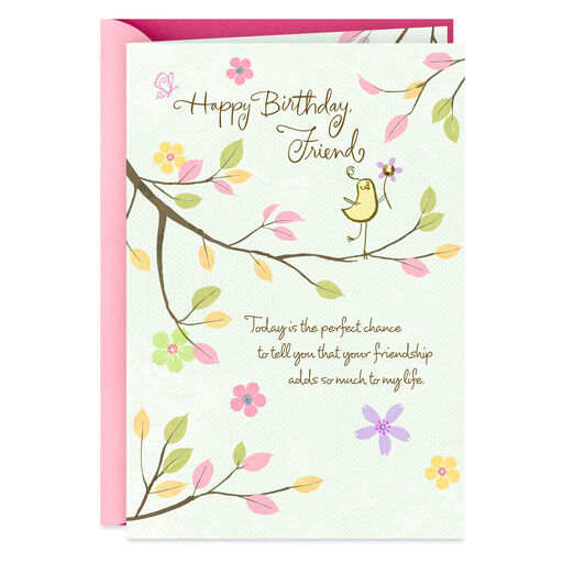 Thankful for You Birthday Card for Friend, 
