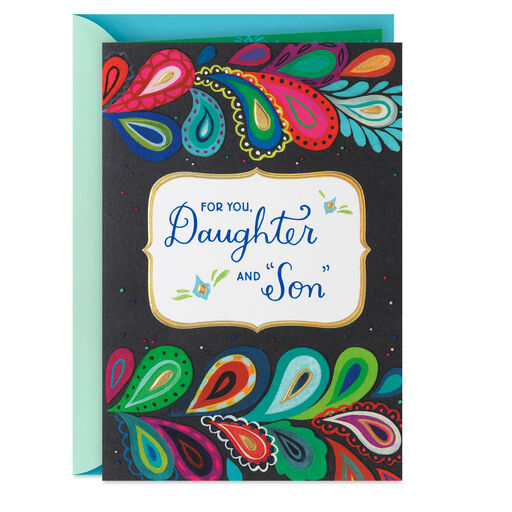 Putting Love at the Center Anniversary Card for Daughter and Son-in-Law, 