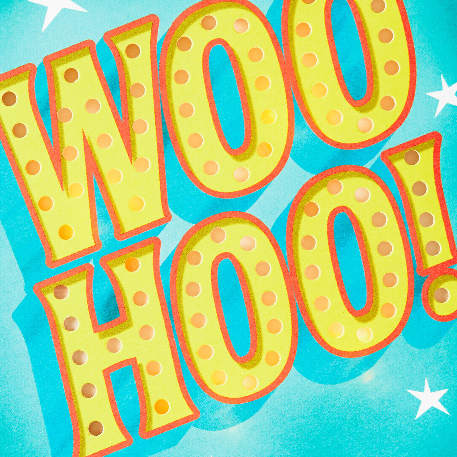 Woo-Hoo for You Musical Light-Up Birthday Card Card Front Detail image number 4