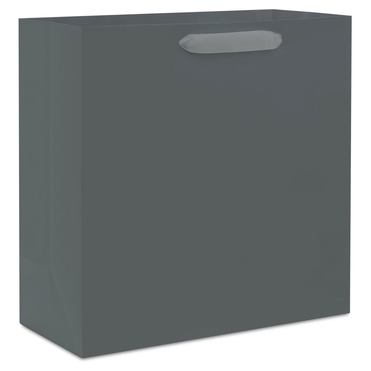 10.4" Gray Large Square Gift Bag