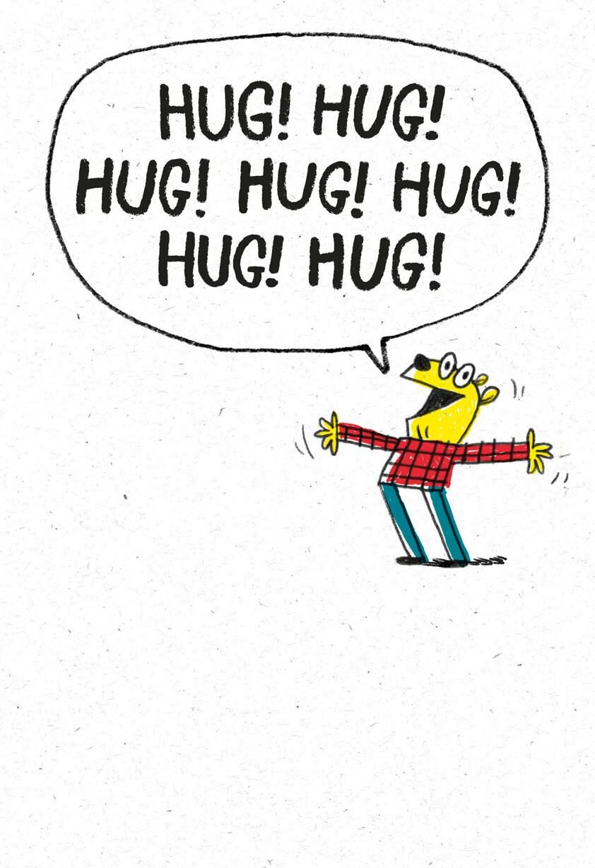 Seven Hugs Just Because Card