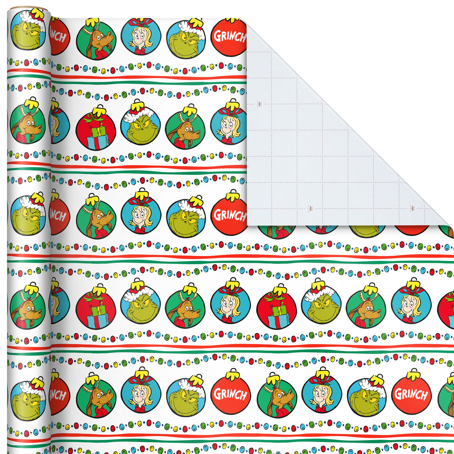 Dr Seuss Grinch Characters Christmas Wrapping Paper 35 Sq Ft Wrapping Paper Hallmark