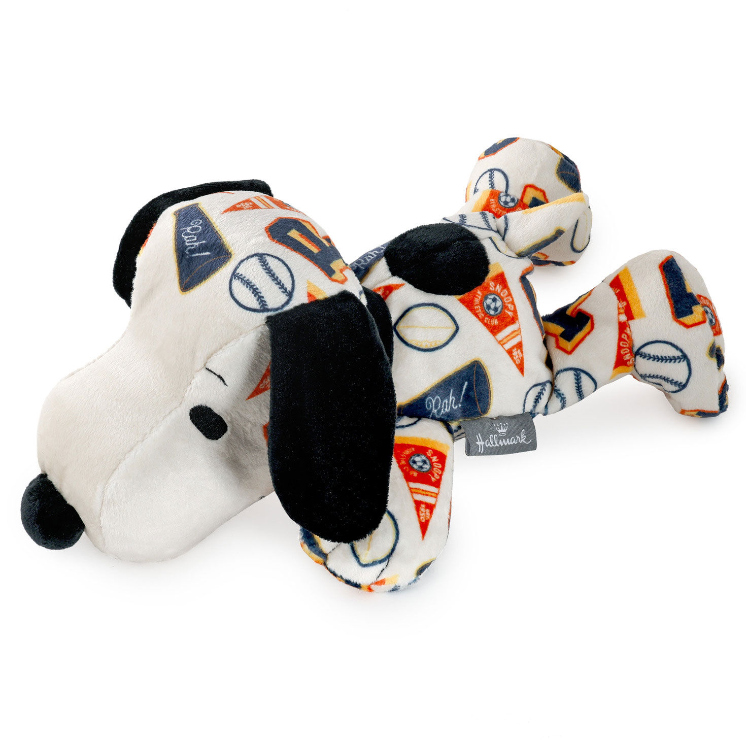 Retro Sports Print Floppy Snoopy Plush side image number 2