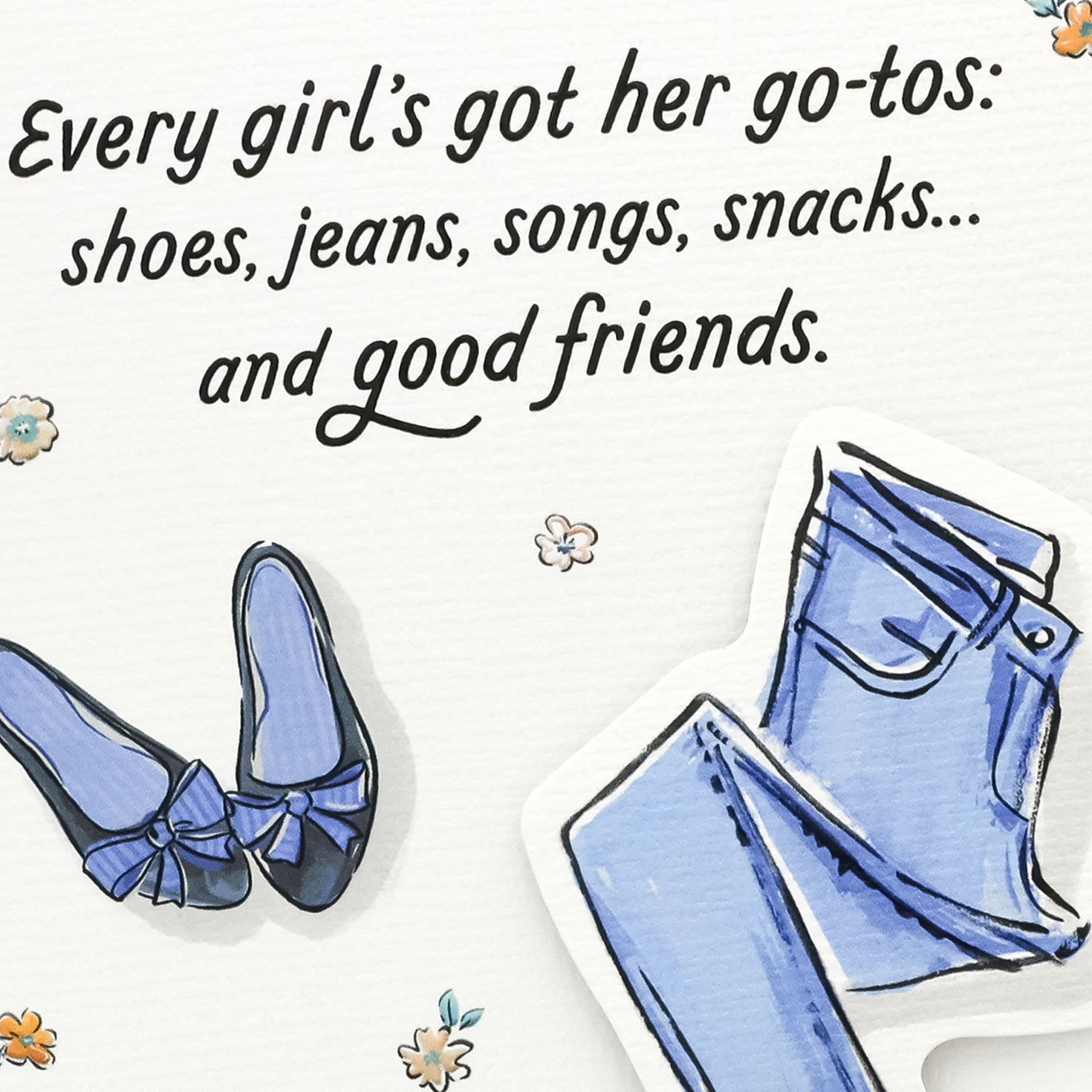 Shoes and Accessories Friendship Card from Her Card Front Detail image number 5