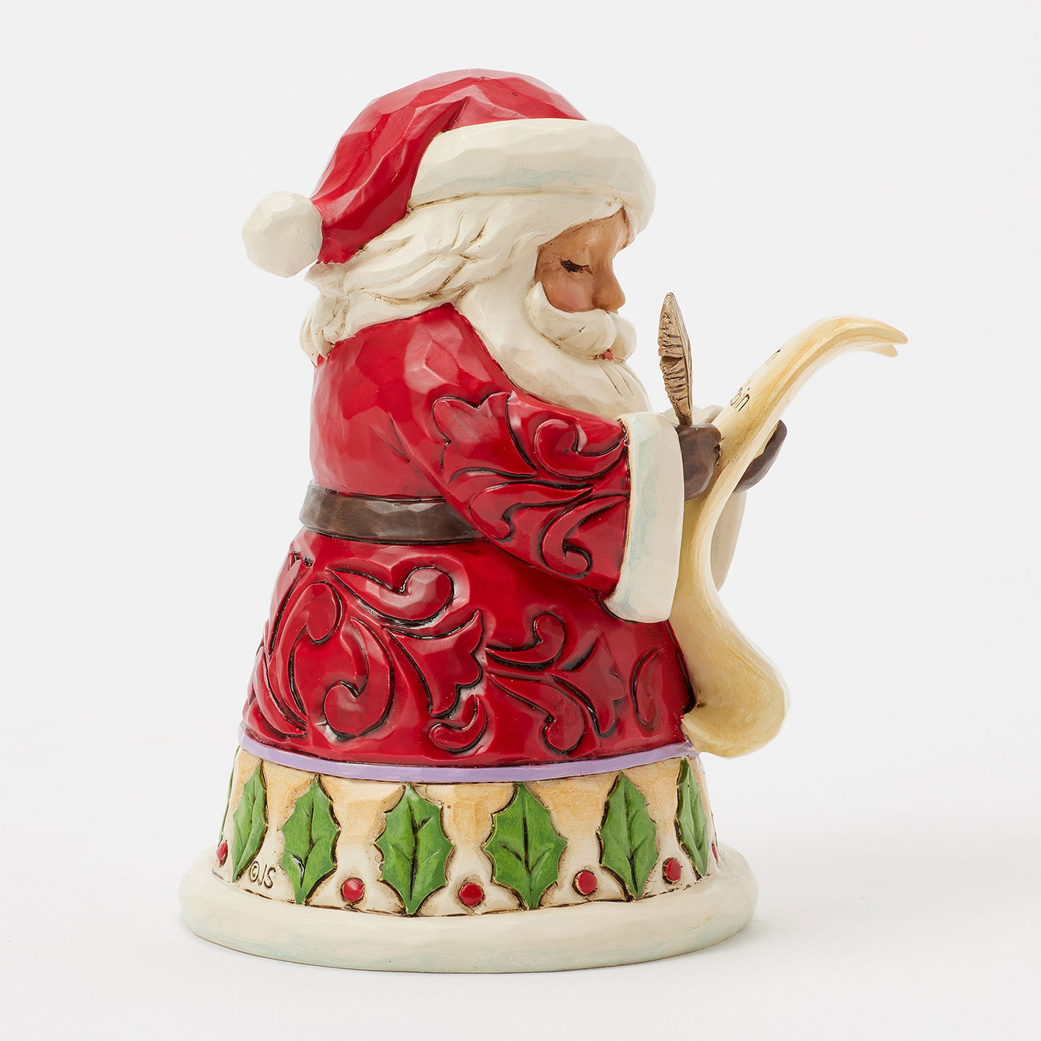 Jim Shore Santa Checking List Mini Figurine side image number 4