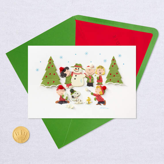 The Peanuts® Gang Frosty Fun Christmas Card, , large image number 5