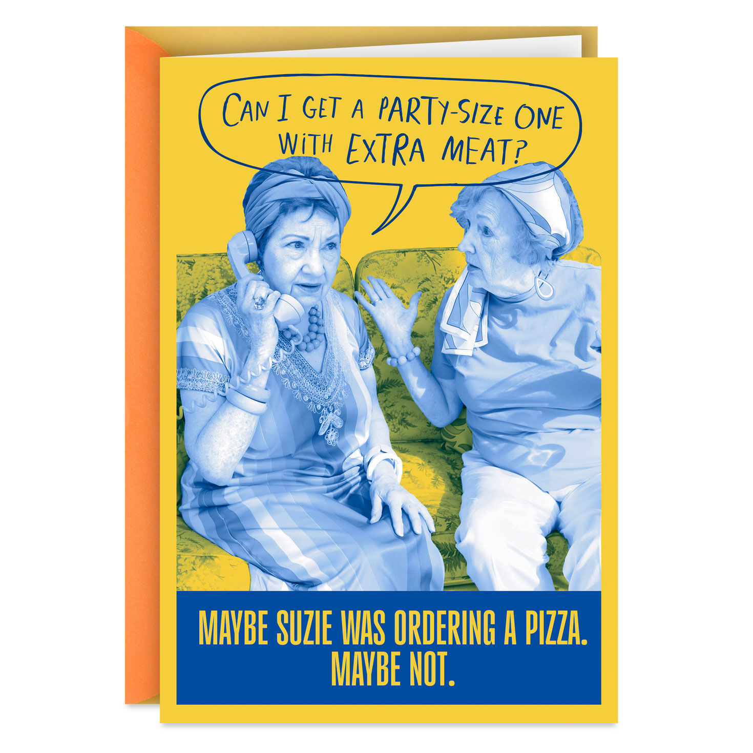 With Extra Meat Funny Birthday Card for Adult
