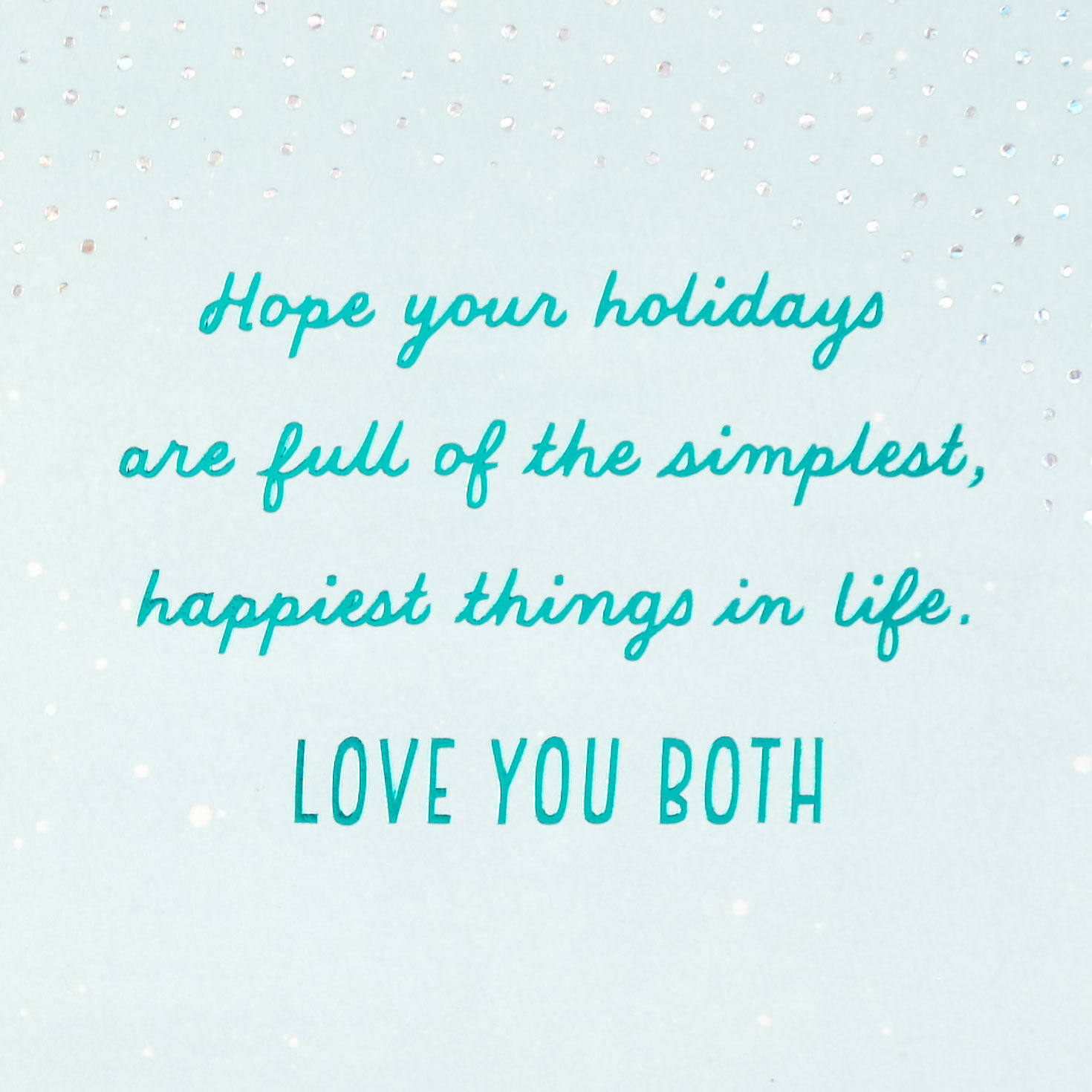 Love You Both Holiday Card for Granddaughter and Husband, , large image number 2