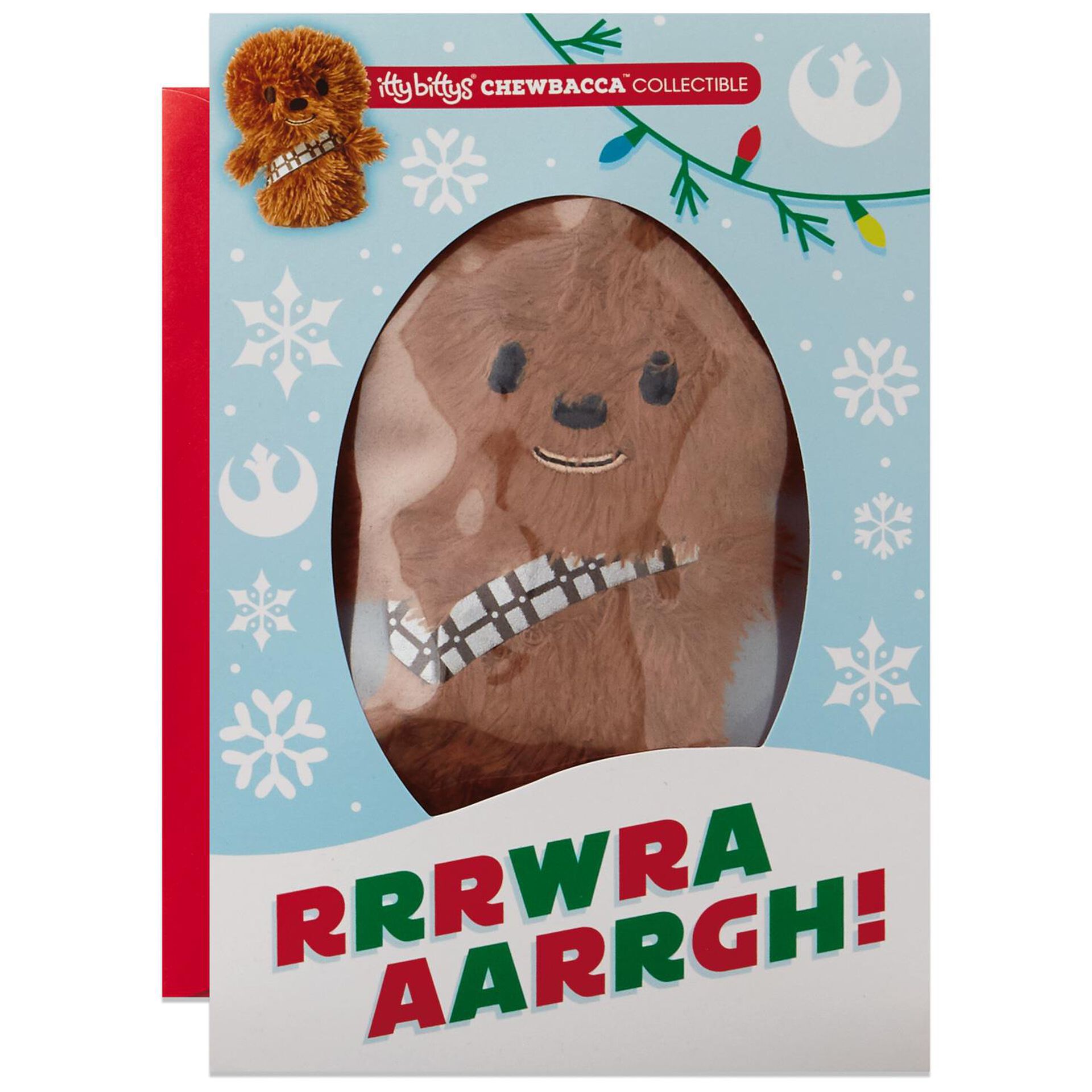 itty bittys® Star Wars™ Chewbacca™ Christmas Card With Stuffed Animal