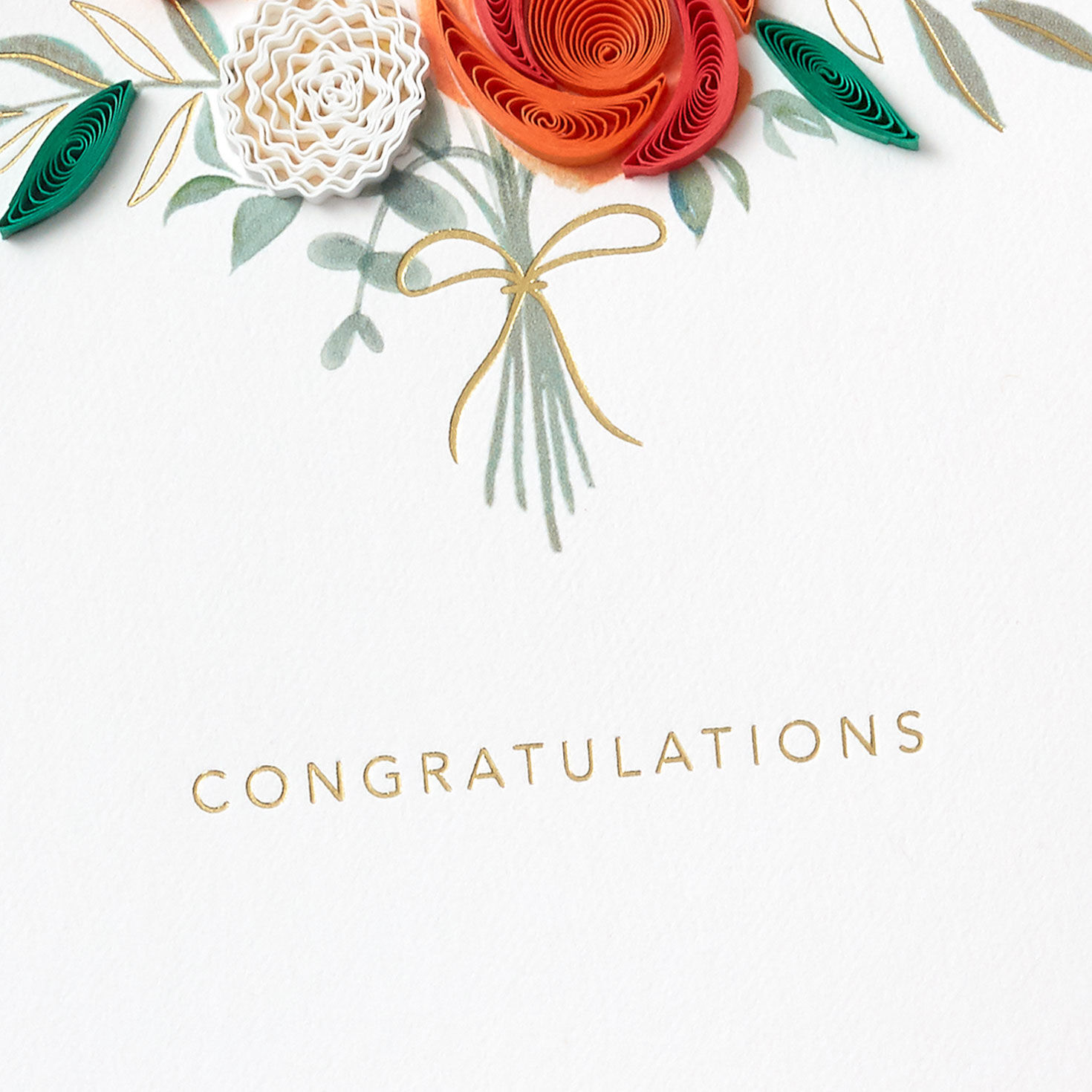 All the Best Bouquet Quilled Paper Handmade Wedding Card for only USD 10.99 | Hallmark