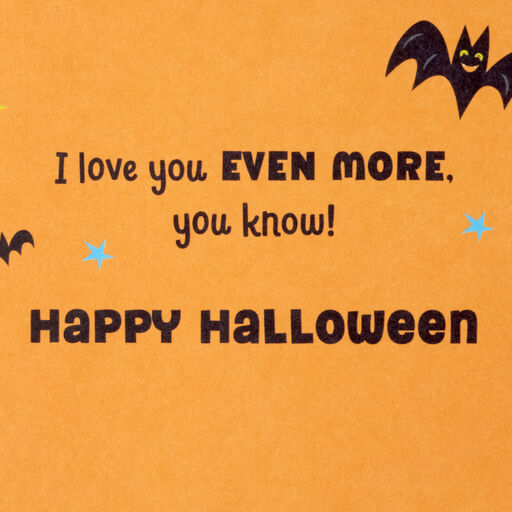 Love You More Than You Know Halloween Card for Grandson, 