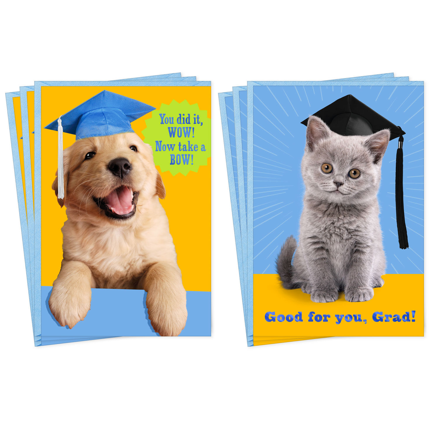 Take a Bow Assorted Graduation Cards for Kids, Pack of 6