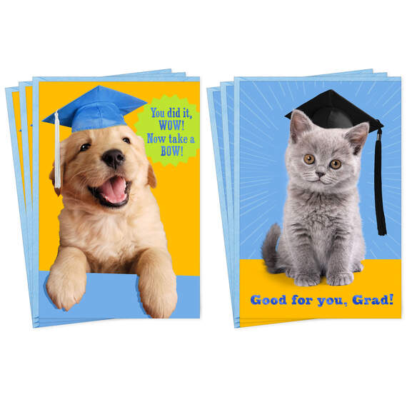 Take a Bow Assorted Graduation Cards for Kids, Pack of 6
