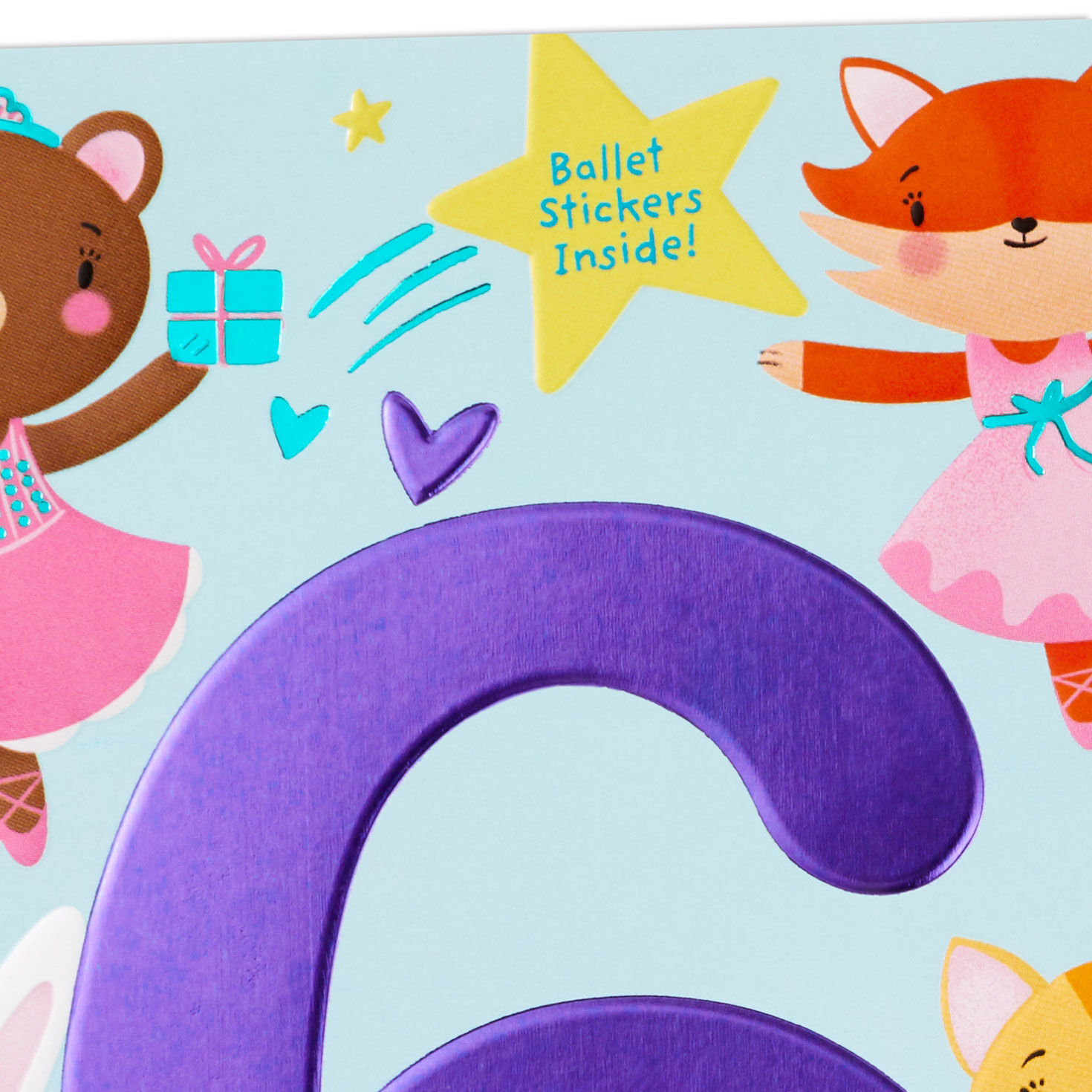 Sweet Six Ballerina Animals 6th Birthday Card With Stickers for only USD 4.59 | Hallmark