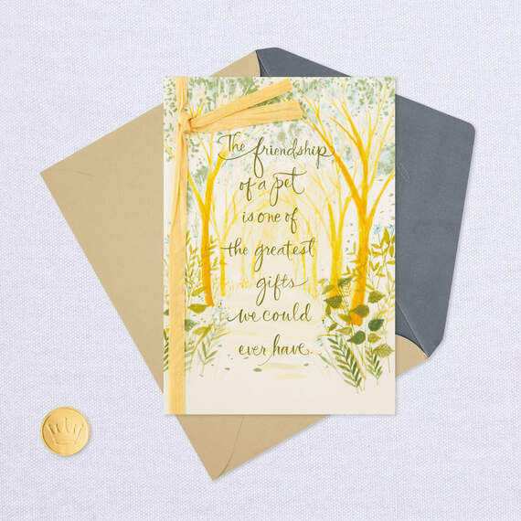 Tree Canopy Loss of Pet Sympathy Card, , large image number 6