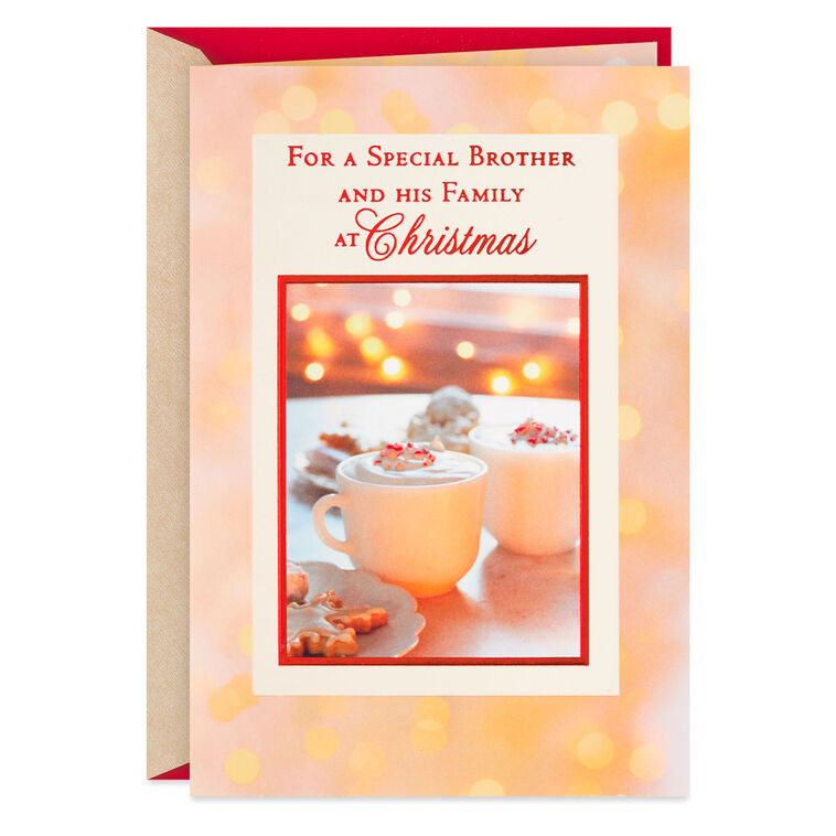 Wishing You Love Christmas Card for Brother and His Family