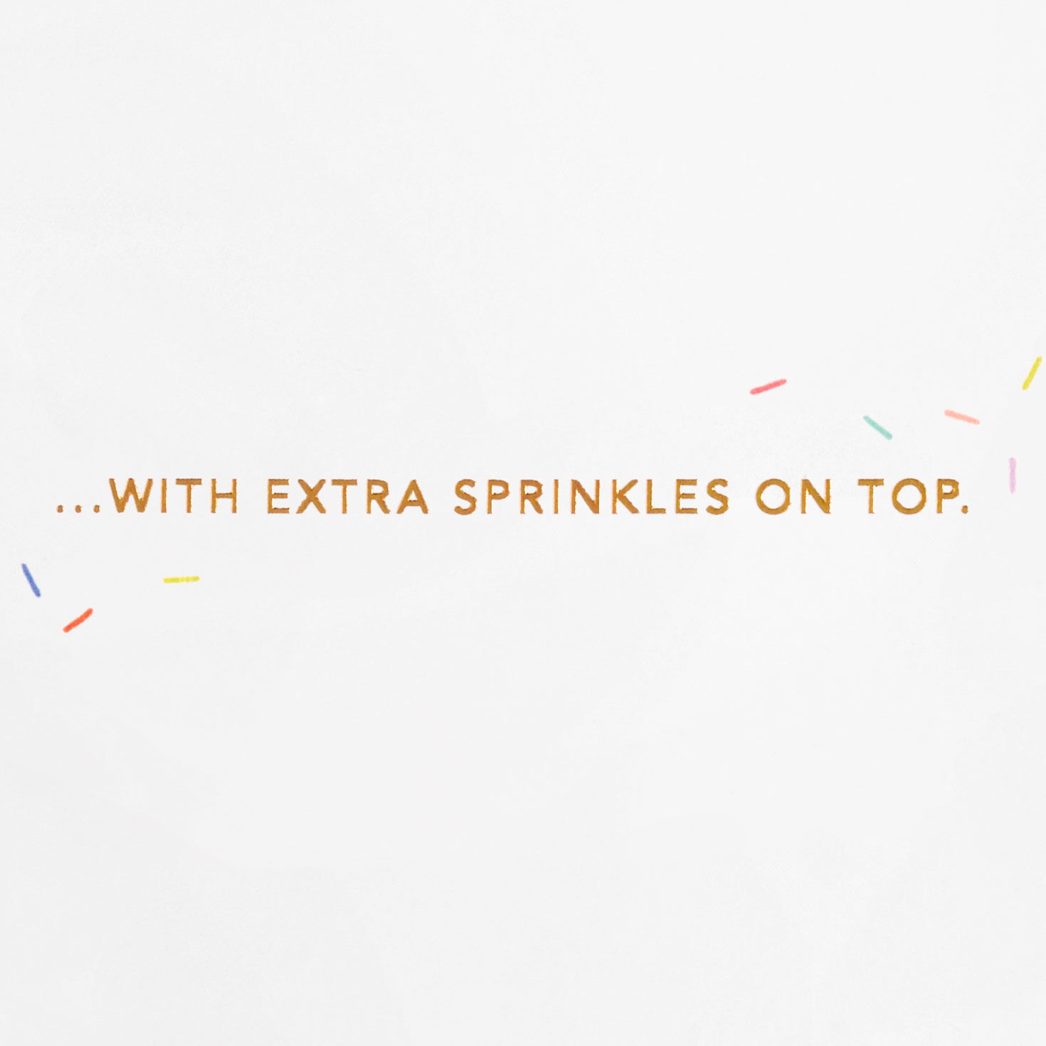Rainbow Sprinkles Cake Birthday Card Sentiment image number 2