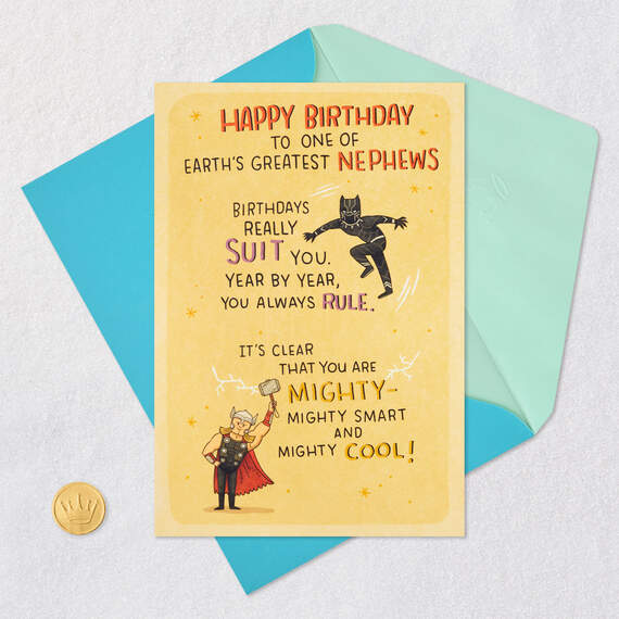 Marvel Avengers One of Earth's Greatest Nephews Birthday Card, , large image number 6