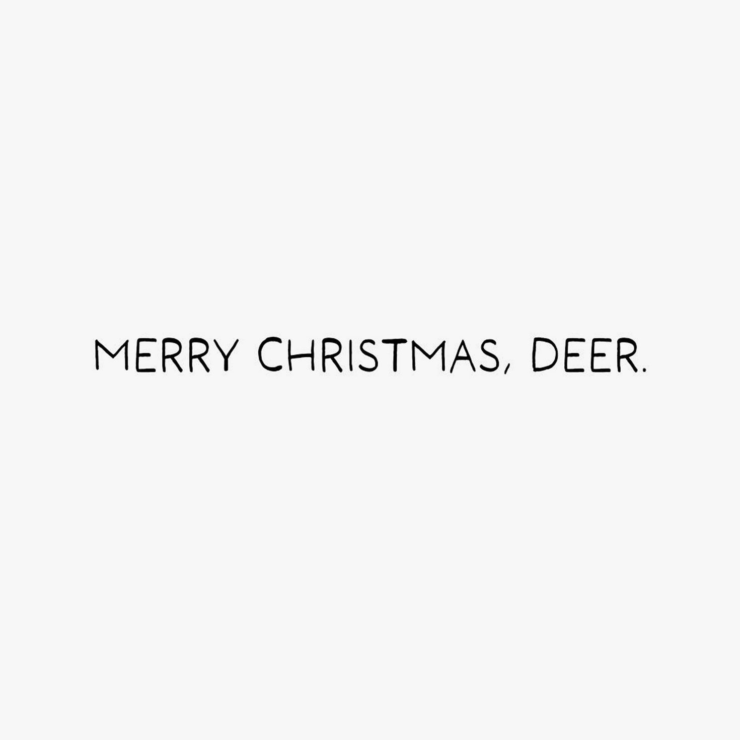 Two Deer Holding Hooves Funny Christmas Card Sentiment image number 2