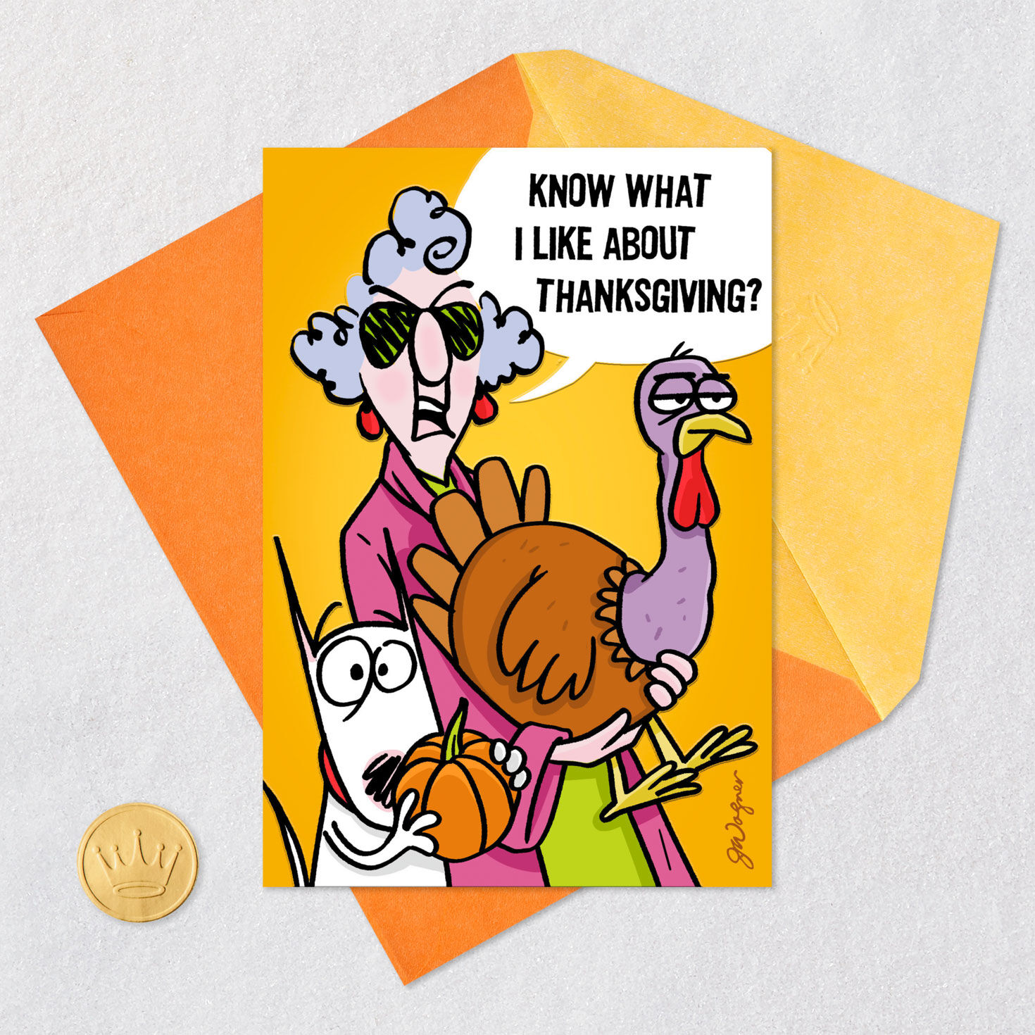 Maxine™ Give the Bird to Your Relatives Funny Thanksgiving Card for only USD 3.99 | Hallmark