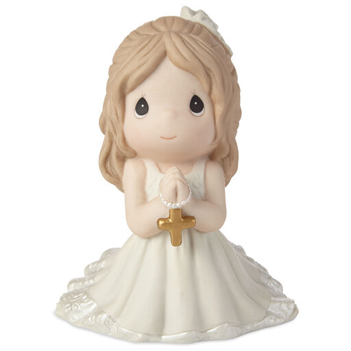 Precious Moments First Communion Kneeling Girl Mini Figurine, 4", 