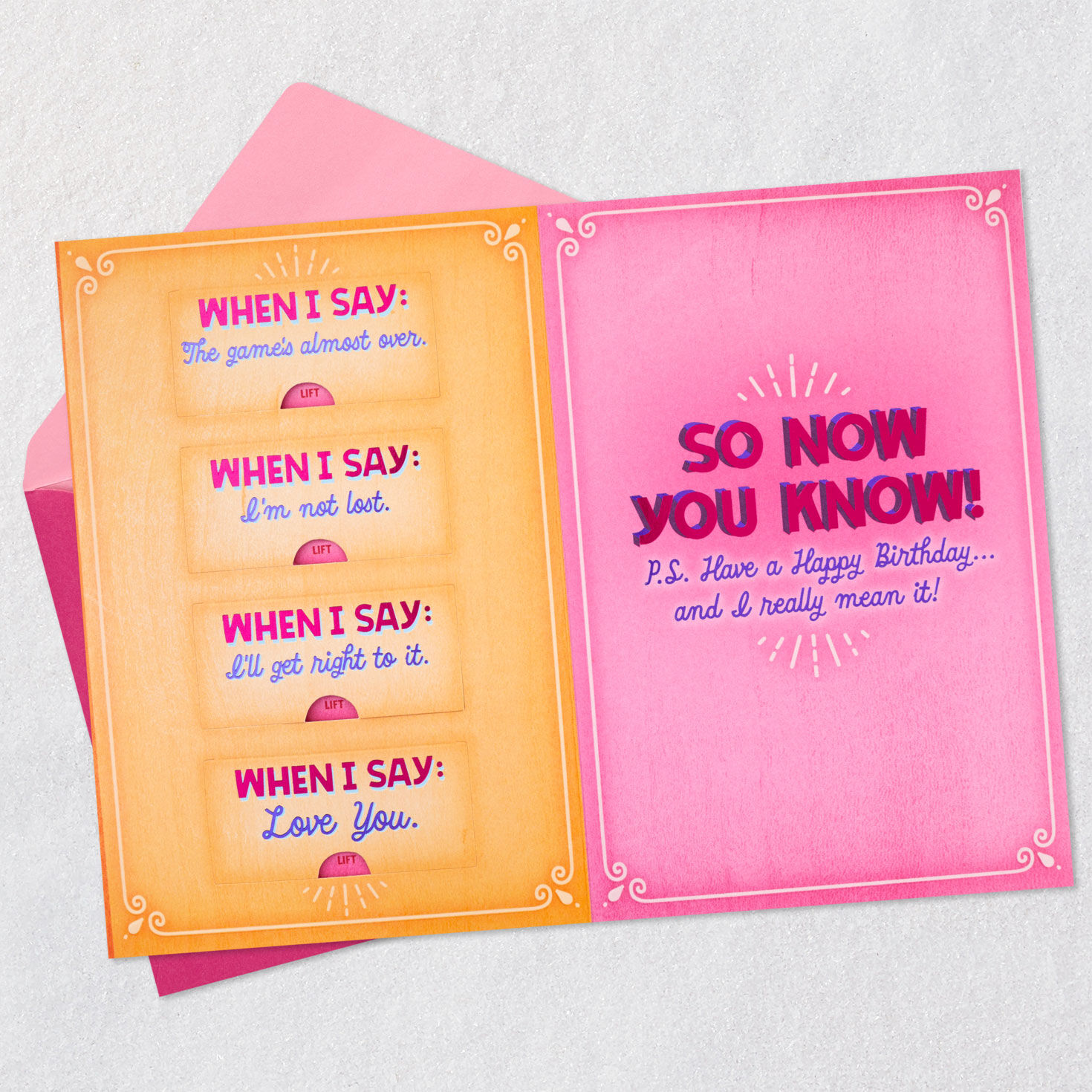 Real Meaning of Love Funny Birthday Card for Wife Greeting Cards