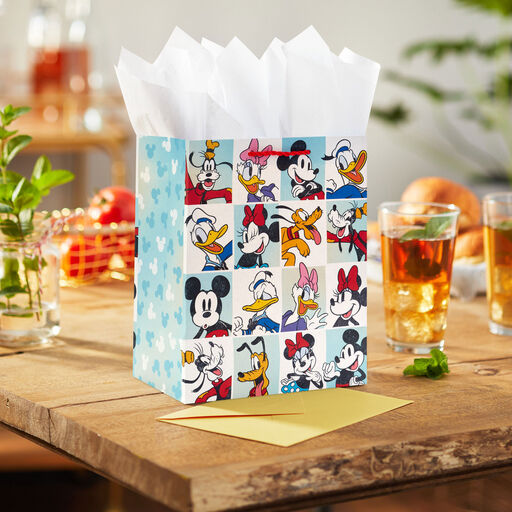 9.6" Disney Mickey Mouse and Friends Medium Gift Bag, 