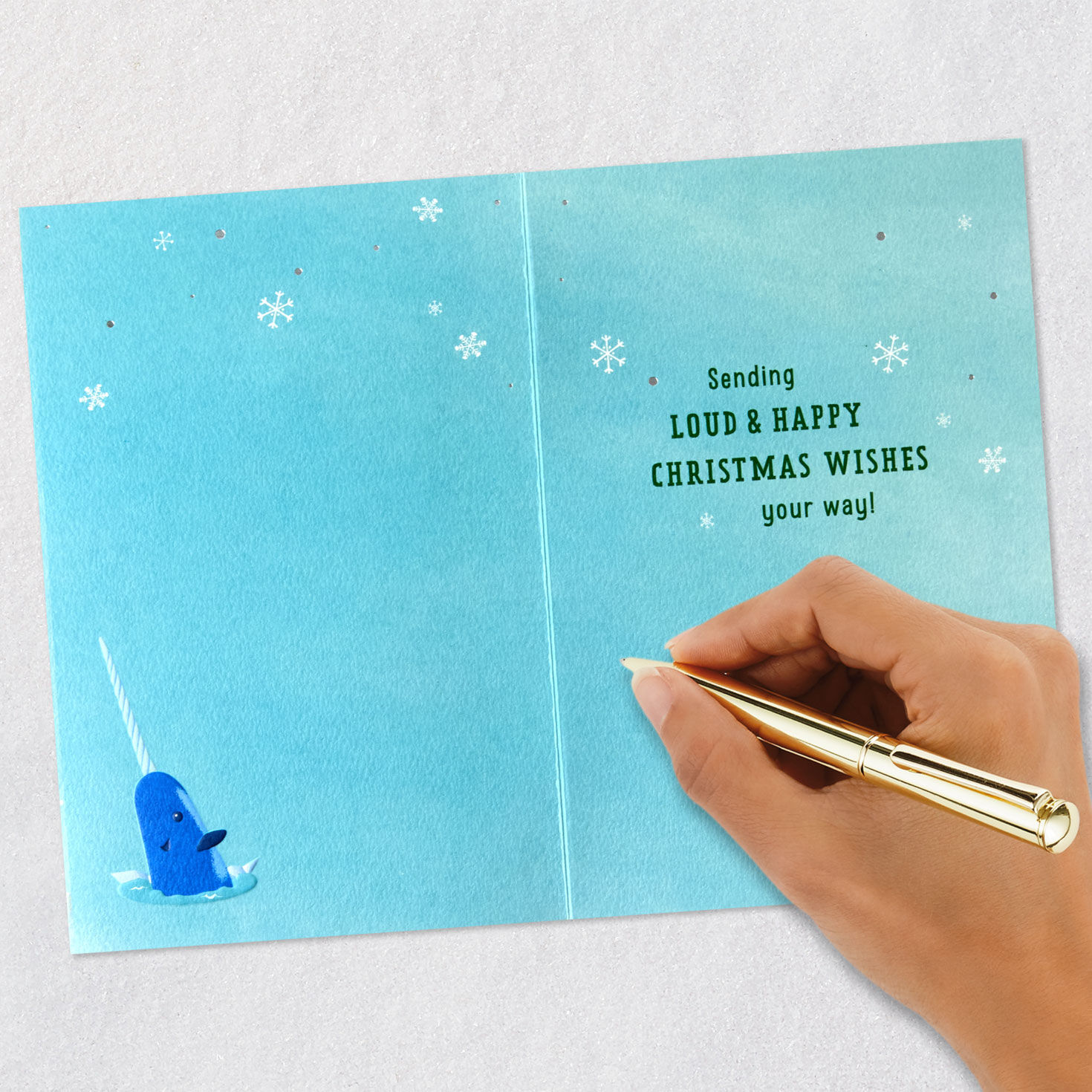 Elf Clausometer Christmas Card Signing card image number 7