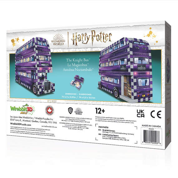 Wrebbit3D Harry Potter Mini Knight Bus 130-Piece Jigsaw Puzzle, , large image number 3