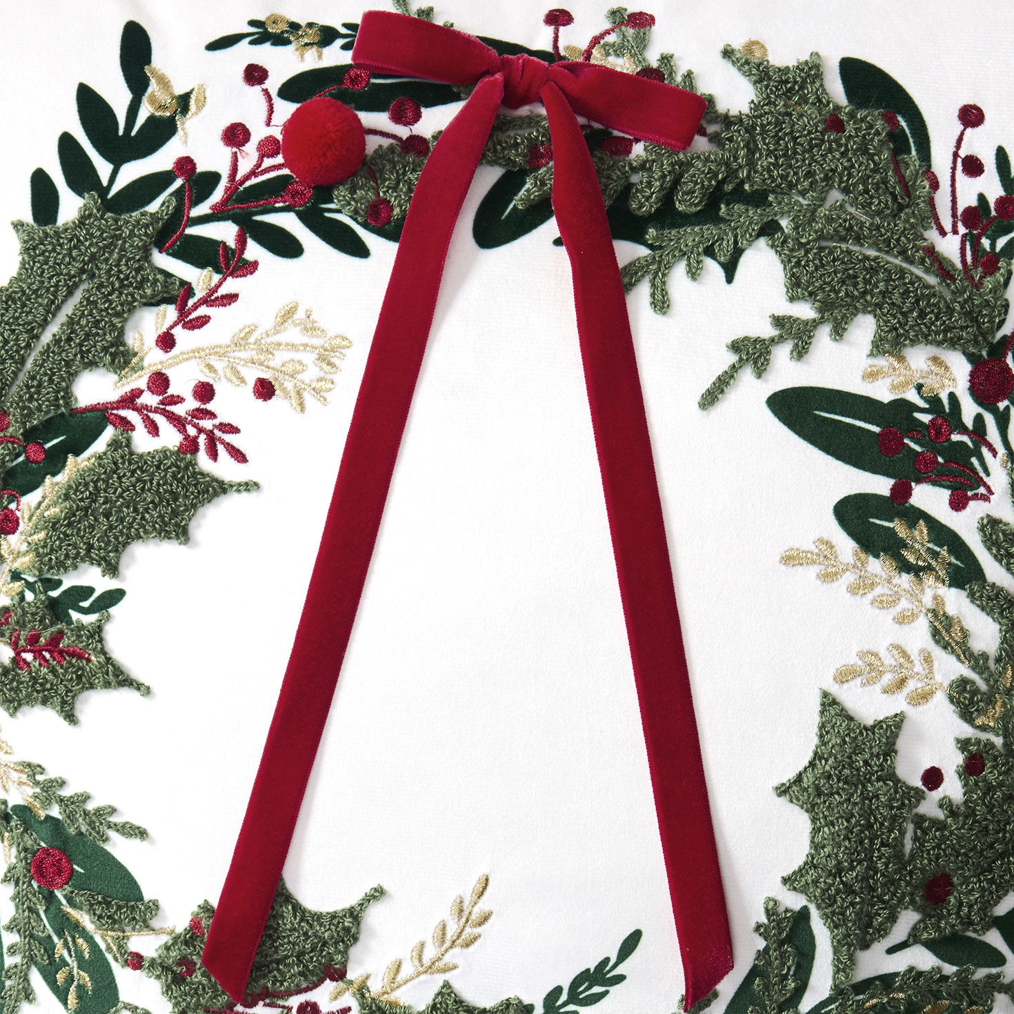 Hallmark Holiday Wreath Pillow  image number 4