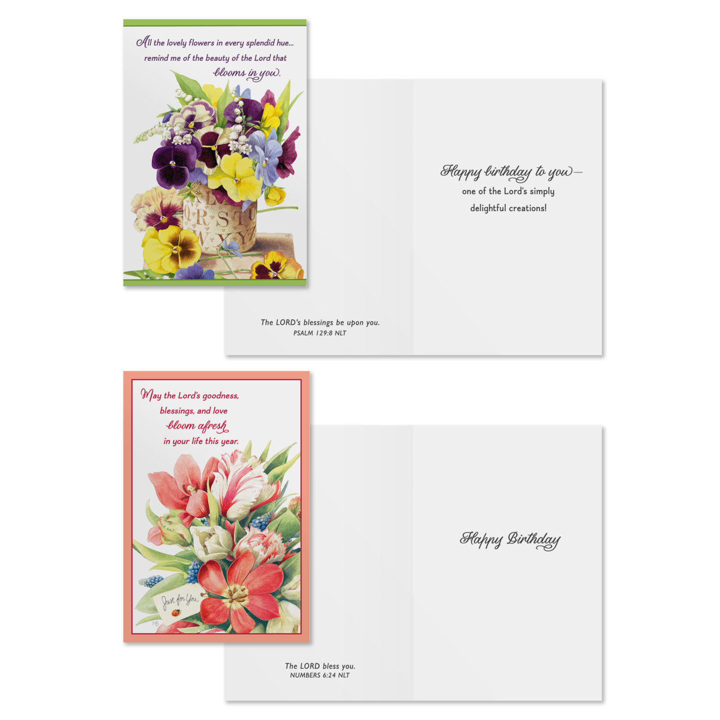 Bastin Floral DaySpring Birthday Cards Assortment Card Front with Sentiment image number 3