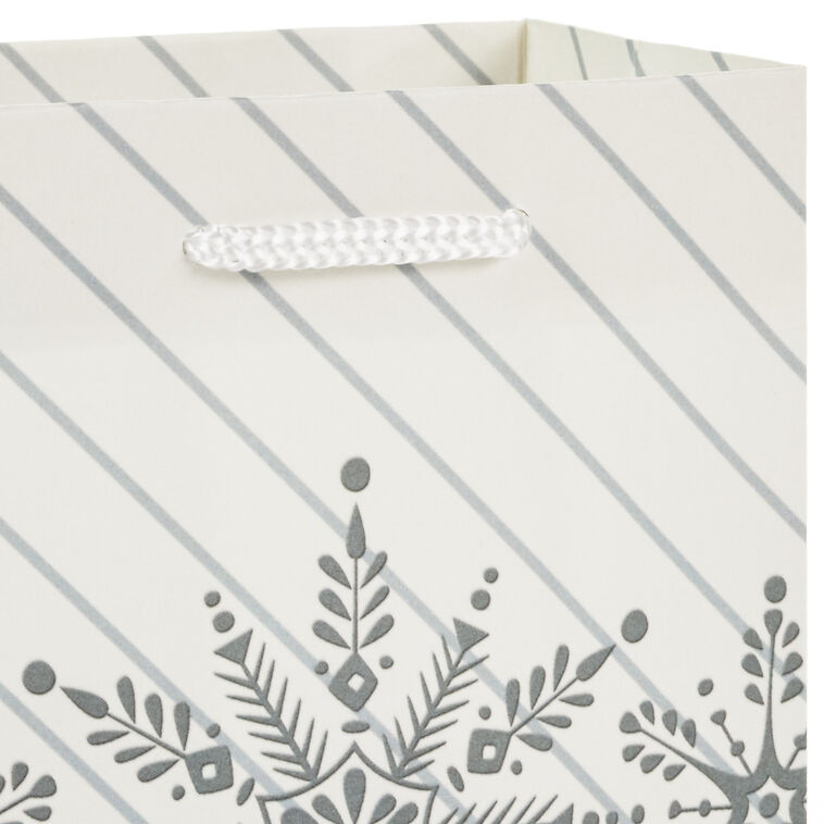 Bulk Blue and Gray 18-Pack Holiday Gift Bags, Assorted Sizes and Designs, , large image number 8