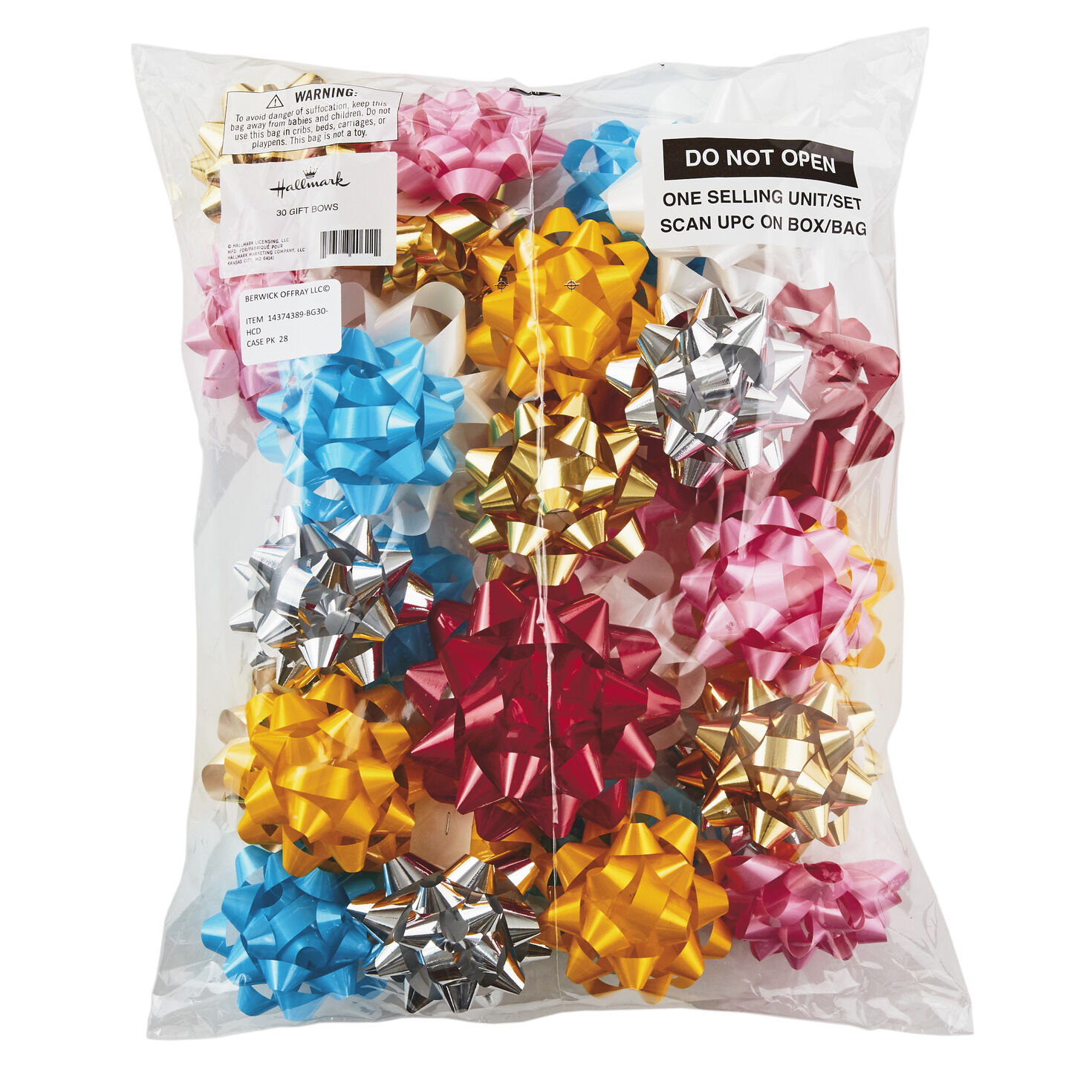 Assorted Colors and Sizes 30 Pack Gift Bows Bows Ribbons